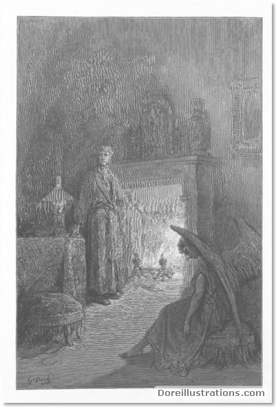 Dore's Illustrations of Edgar Allan Poe's the Raven