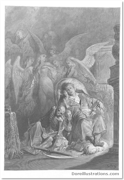 Dore's Illustrations of Edgar Allan Poe's the Raven