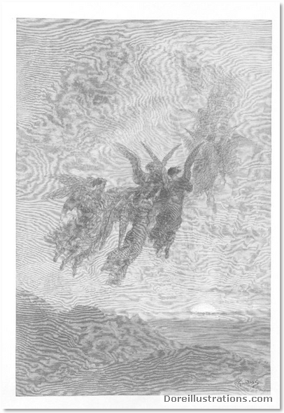 Dore's Illustrations of Edgar Allan Poe's the Raven