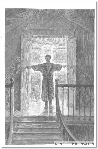 Dore's Illustrations of Edgar Allan Poe's the Raven