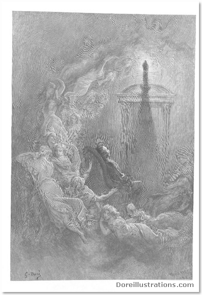 Dore's Illustrations of Edgar Allan Poe's the Raven