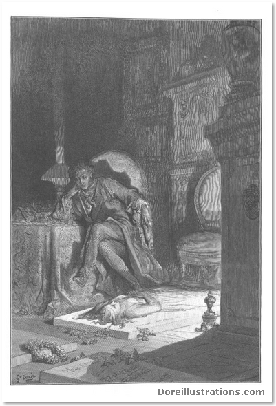 Dore's Illustrations of Edgar Allan Poe's the Raven