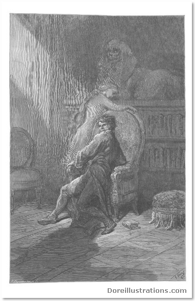 Dore's Illustrations of Edgar Allan Poe's the Raven