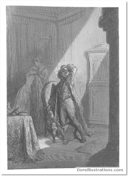 Dore's Illustrations of Edgar Allan Poe's the Raven