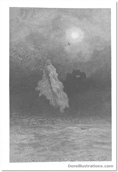 Dore's Illustrations of Edgar Allan Poe's the Raven