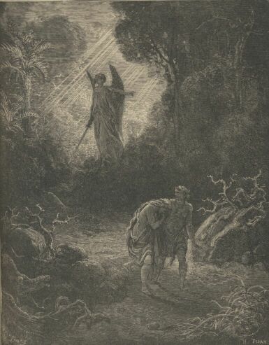 The Old Testament - The Expulsion from the Garden of Eden - by Gustave Dore -002th.jpg (37K)