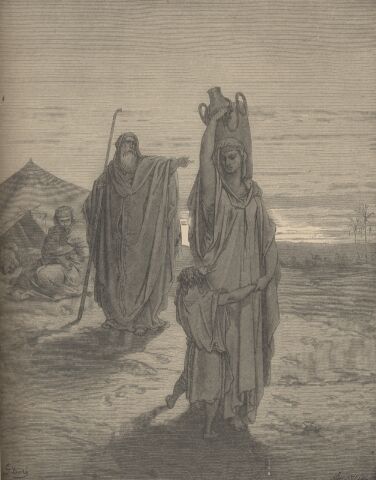 The Old Testament - THE EXPULSION OF HAGAR - by Gustave Dore - 009th.jpg (28K)