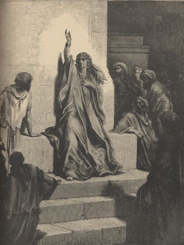 Illustration Showing DEBORAH'S SONG OF TRIUMPH, from The Bible (Old Testament) - drawing by Gustave Dore - 022th.jpg (36K)