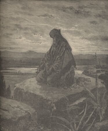 Illustration Showing ISAIAH, from The Bible (Old Testament) - drawing by Gustave Dore - 044th.jpg (29K)
