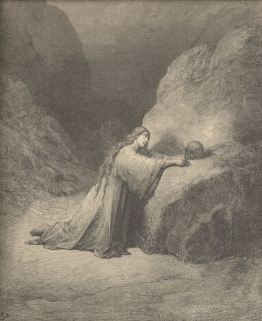 Illustration Showing MARY MAGDALENE, from The Bible (New Testament) - drawing by Gustave Dore - 081th.jpg (31K)