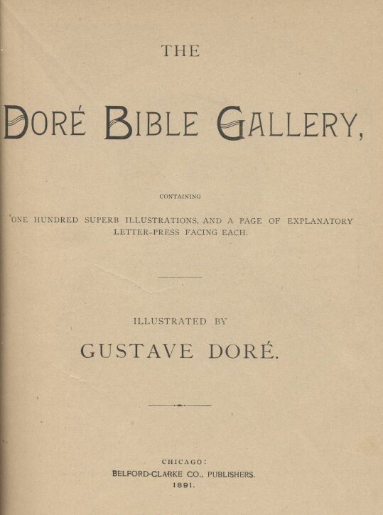 The Bible (New Testament)  - drawing by Gustave Dore - titlepg.jpg (39K)