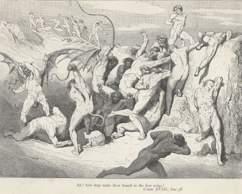 Dore Illustrations from the Divine Comedy - Hell, 18-177b.jpg - 132 KB