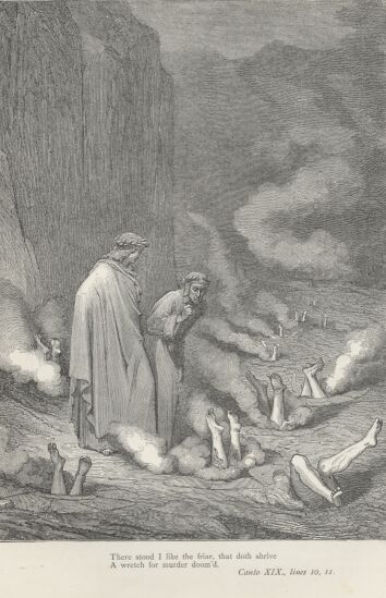 Dore Illustrations from the Divine Comedy - Hell, 19-187b.jpg - 109 KB
