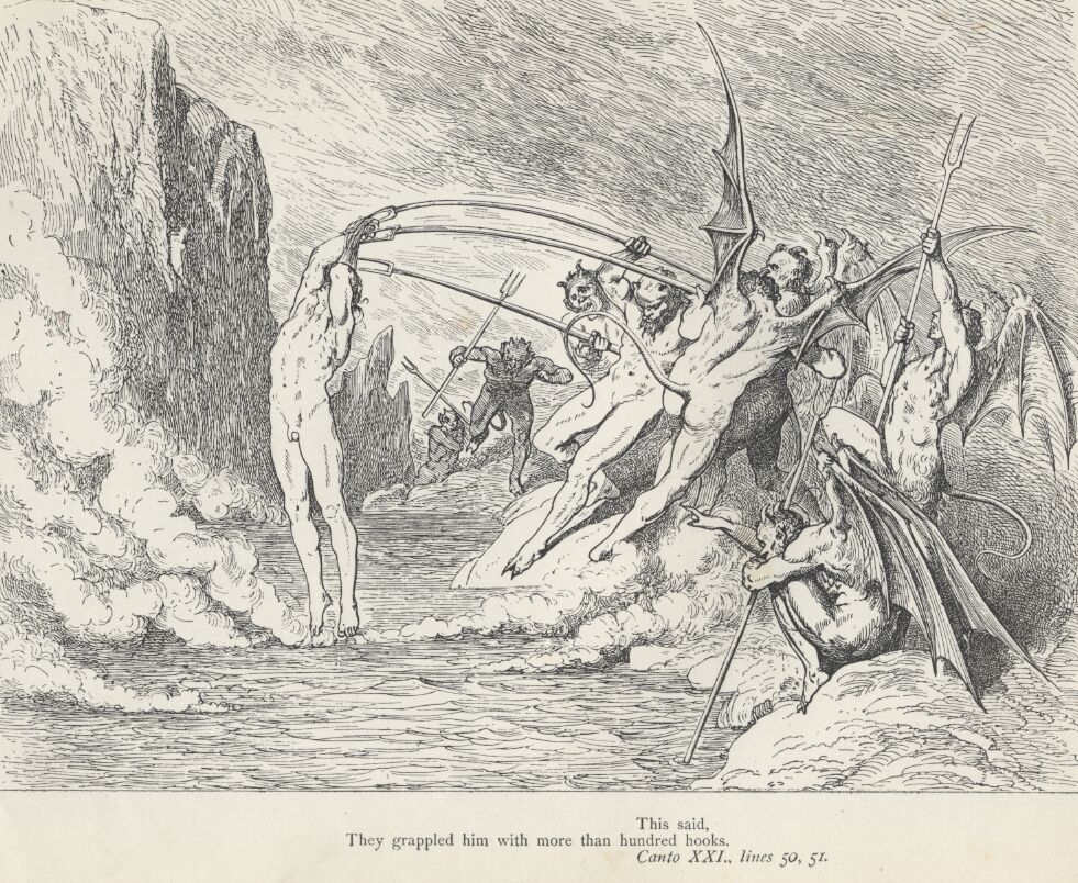 Dore Illustrations from the Divine Comedy - Hell, 21-201.jpg - 658 KB