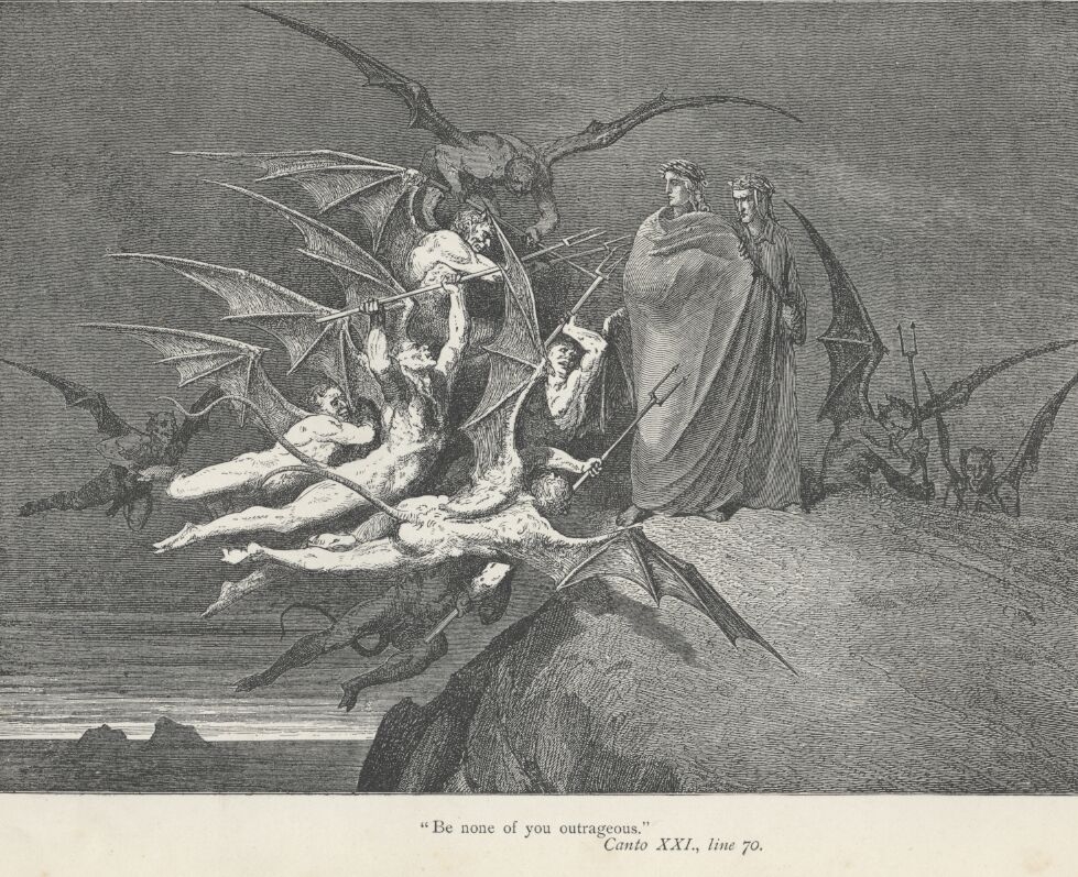 Dore Illustrations from the Divine Comedy - Hell, 21-205.jpg - 590 KB