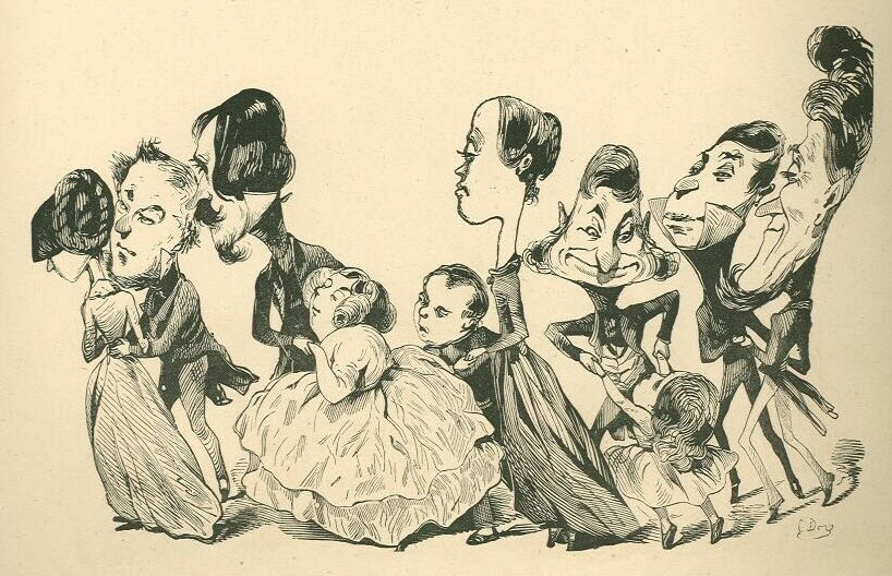 Caricatures by Gustave Dore