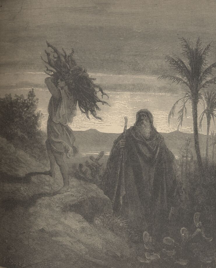 Dore Bible Illustrations: THE TRIAL OF THE FAITH OF ABRAHAM, Image 21 of 413  -  139 kB