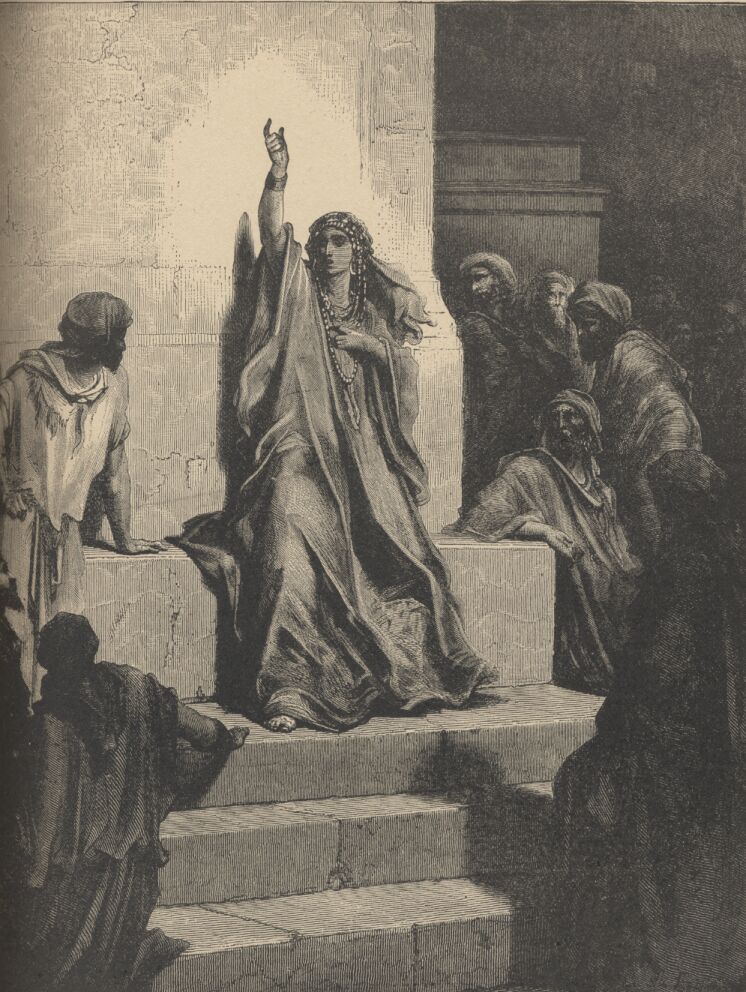 Dore Bible Illustrations: DEBORAH'S SONG OF TRIUMPH, Image 43 of 413  -  159 kB